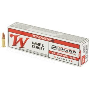 Winchester Ammo S21SLF USA 21Sharp 25gr Copper Matrix Rimfire Ammo – 2000 round case