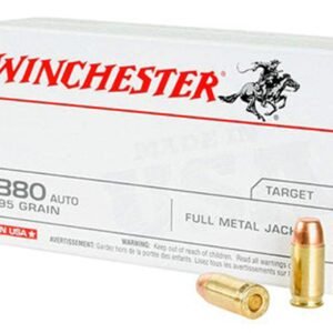 Winchester Ammunition, USA, 380ACP, 95 Grain, Full Metal Jacket, 50 Round Box