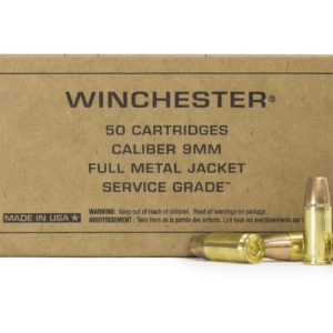 Winchester 9mm Ammunition SG9W 115 Grain FMJ Handgun Ammo – 50 round box