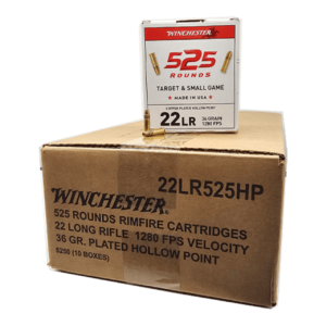 Winchester .22 Long Rifle 36gr CPHP Rimfire Ammo – 5250 round case