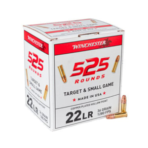 Winchester .22 Long Rifle 36gr CPHP Rimfire Ammo – 525 round box