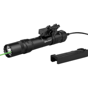 Olight Odin GL 1500 Lumen Rechargeable Rail Mount Flashlight with Green Laser & Side Rail Mount
