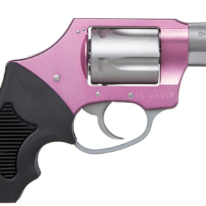 Charter Arms, The Pink Lady, DAO Revolver, 38 Spl, 2″, Aluminum Receiver, Anodized Finish, Pink and Silver, Rubber Grip, Fixed Sights, 5 Rds, Hammerless