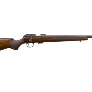 CZ-USA 457 22 LR 5+1 20.50″ Black Nitride Heavy Barrel Black Nitride Steel Receiver Turkish Walnut Fixed Varmint-Style Stock Right Hand