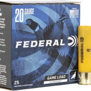 Federal H2586 Game-Shok High Brass 20Gauge 3″ 1 1/4oz 6Shot 25 Per Box/10 Case