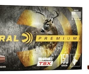 Federal Ammunition P3030G Premium 30-30 Win 150 gr 2220 fps Barnes TSX Rifle Ammo – 20 Rounds