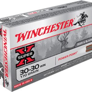 Winchester Ammo X30303 Super-X 30-30 Win 170 gr Power-Point (PP) Rifle Ammo – 20 Rounds