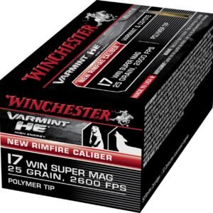 Winchester S17W25 .17 WSM 25gr Polymer Tip 50 Per Box