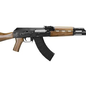 Zastava Zpapm70 16.3″ 7.62X39 30rd Semi Auto Rifle Buldged Trunnion 1.5mm Receiver Chrome Lined Barrel White Camouflage Cerakote With Black Quad Rail Zhukov Folding Stock Magpul Grip And PMAG 30Rd.
